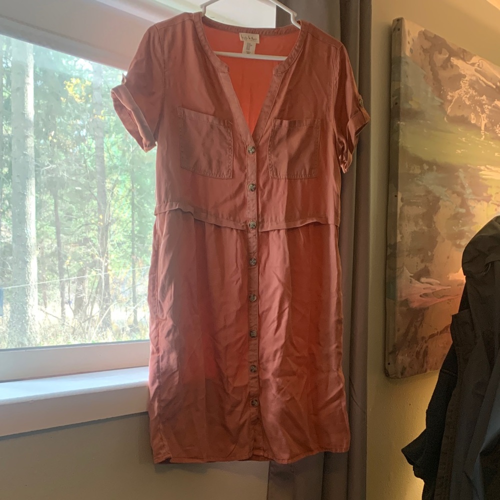 Nicole Miller Vibrant Coral Dress